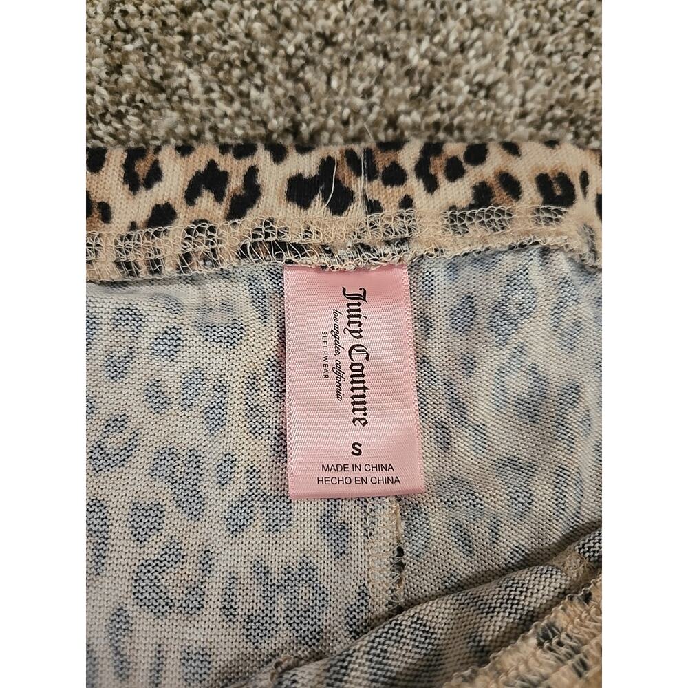 Juicy Couture Leopard Print Sleepwear Set Womans Sz Sm Safari Indie Sleaze Y2K - Picture 14 of 16